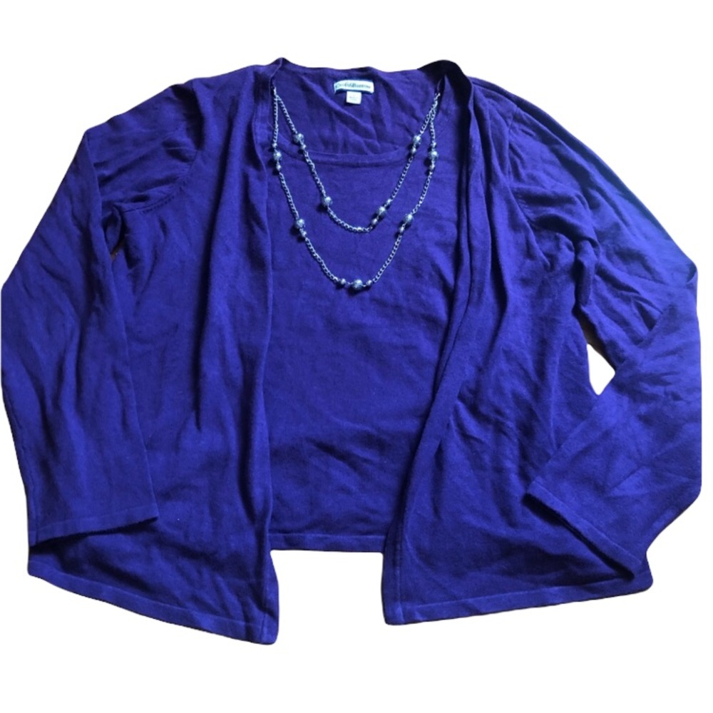 Croft & Barrow purple blouse large